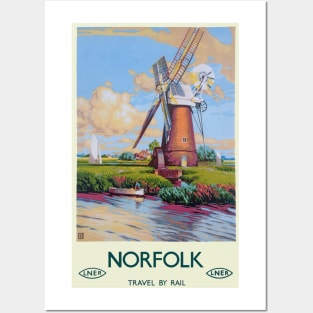 Vintage LNER Norfolk Poster Posters and Art